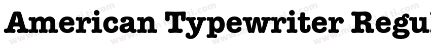 American Typewriter Regular字体转换